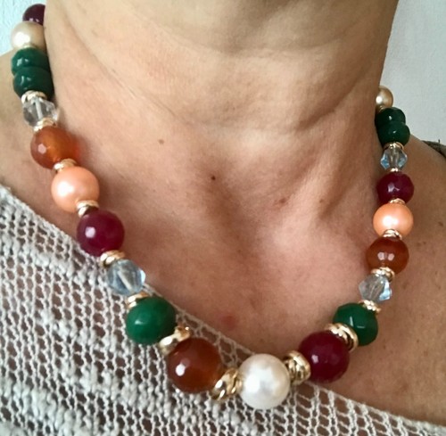 Collana donna pietre