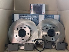 Dischi freno anteriori + pastiglie + filo per BMW Serie 3 F30 F31 F34 320 330e 2011-19