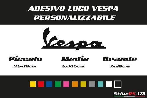 Adesivo personalizzabile vespa - personalizzabile,