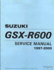 MANUALE OFFICINA REVISIONE RIPARAZIONE PDF SUZUKI GSX-R600 97-00 MANUALE DI S...