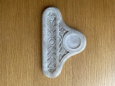 Affascinante scrivania/toletta in pietra ollare intagliata a mano ordinata 21 cm x 12 cm