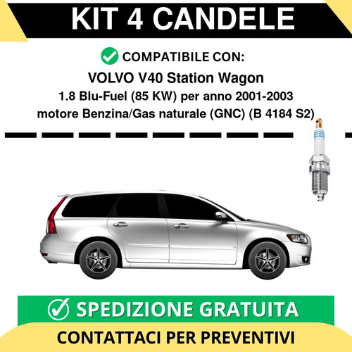 Kit candele per volvo - volvo, v40