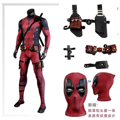 Deadpool tuta abiti wade - deadpool,