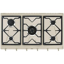 Piano Cottura da Incasso 90 cm 5 Fuochi Gas Avena Smeg SRV896AVOGH2