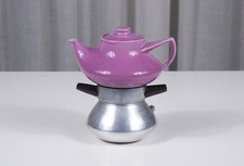 Caffettiera anni '60 Letizia, ceramica Mancioli. Rara variante color lilla.