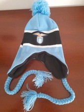 CAPPELLO INVERNALE CAP FOOTBALL CALCIO SS LAZIO MACRON. + CUFFIA OMAGGIO