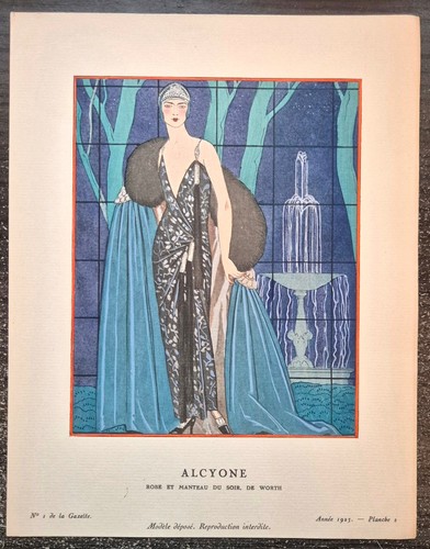 George barbier alcyone robe - "alcyone",