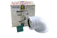 Cosmogas Ferro Curva FL COASSIALE 90° DN 60/110 PP. Foglio di scarico COMP NUOVO IMBALLO ORIGINALE