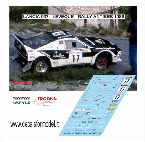 Decals lancia 037 jj - 037,