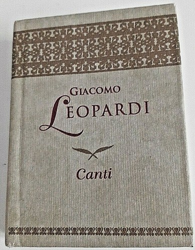 Canti giacomo leopardi i - giacomo,