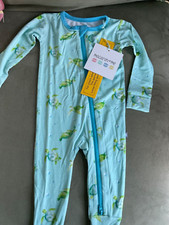 Macaron + Me 9-12 mesi tartarughe marine Footsie **nuovo con etichette**