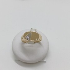 ANELLO DA UOMO IN ORO GIALLO E