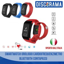SMARTWATCH MISURATORE PRESSIONE OROLOGIO CARDIOFREQUENZIMETRO BLUETOOTH CONTAPAS