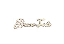 Sagoma in legno Buone Feste