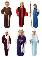 BAMBINO BIBLICO ROMANO GRECO DIO TOGA COSTUME ABITO TUNICA PASTORE GESÙ BAMBINI 