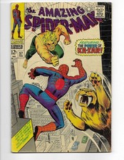Amazing Spider-Man 57 1968 Marvel Comics VG+ 4.5 Kazar Zabu Gwen Stacy