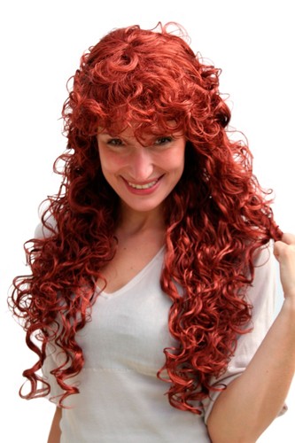 Parrucca donna rosso lungo - parrucca,