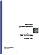 Graziano Sag 14 tornio Manuale uso e manutenzione PDF