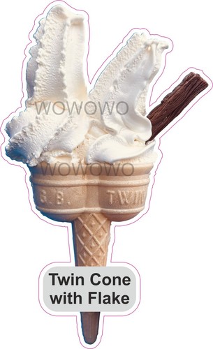 Adesivo furgone gelato twin - furgone,