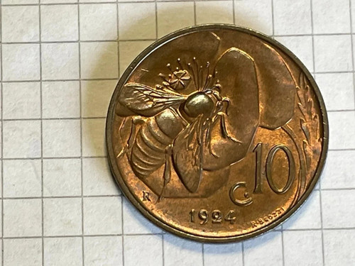 Centesimi 1924 ape fdc - centesimi,