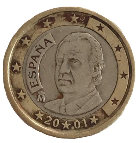 Moneta rara euro 2001 espana - rara,