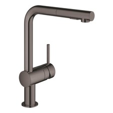 Rubinetto cucina Grohe Minta estraibile Doccetta doppia, grafite lucida - 30274A00