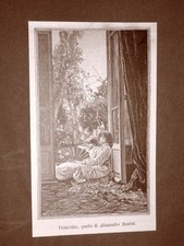 Esposizione d'arte di Venezia del 1887 Primavera Quadro di Alessandro Rontini