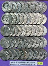 Lotto di 50 monete in dollari