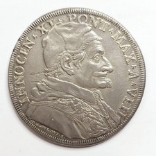 Roma Stato Pontificio bellissima piastra Innocenzo XI 1684 BB/SPL