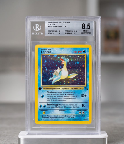 Lapras holo rare fossil - 10/62,
