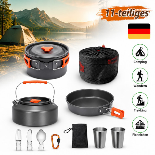 Set stoviglie campeggio 11 - set,