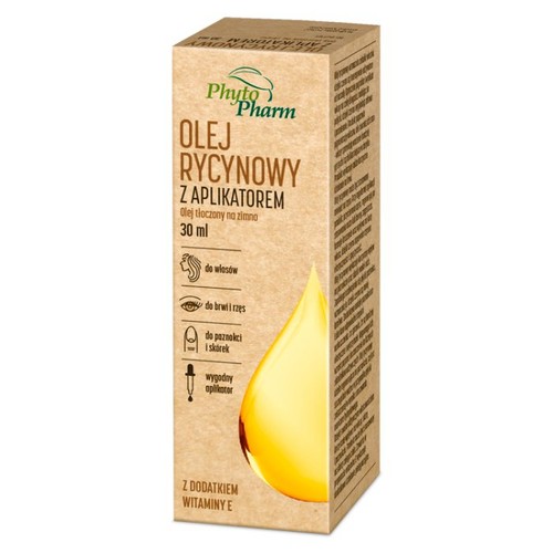 Olio ricino con - ricino, applicatore