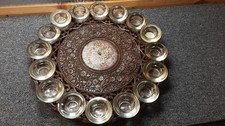India - circular wood Candle