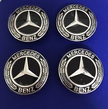 4 Caches Moyeu Mercedes 75 mm