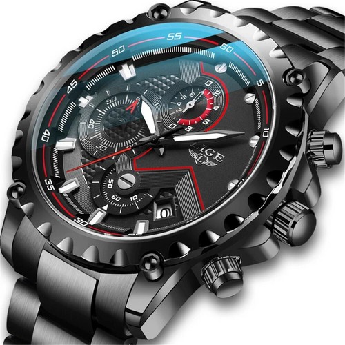 Lige orologio uomo acciaio - lige,