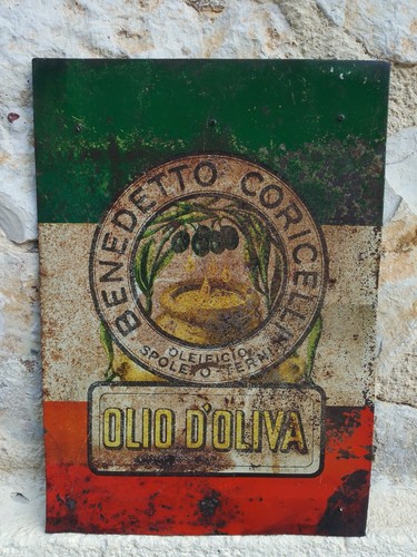 Antica targa pubblicitaria
