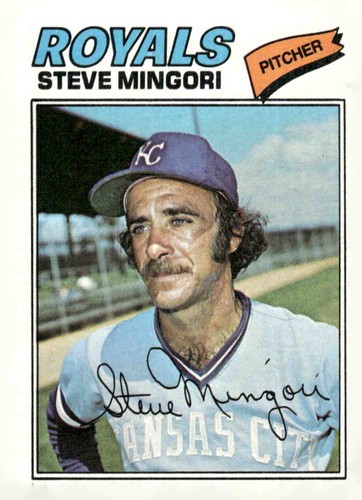 1977 topps 314 steve mingori - 1977,