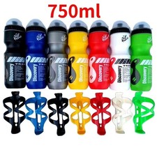 Borraccia e gabbia porta borraccia portatile 750ML mountain bike bicicletta ciclismo
