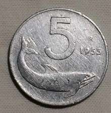 MONETA 5 LIRE 1955 (E)