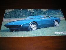 MASERATI BROCHURE ORIGINALE " MASERATI KHAMSIN 4900 " BILINGUE IN O. CONDIZIONI