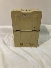 Piccolo schedario In Metallo Smaltato, Marca RESISTO -Vintage Anni 70-con schede