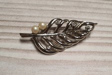 Spilla antica fiori argento