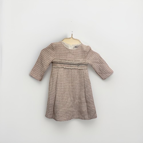 Mayoral pink tweed dress - pink,