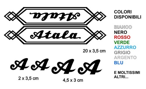 Kit adesivi atala bici - adesivi, vintage