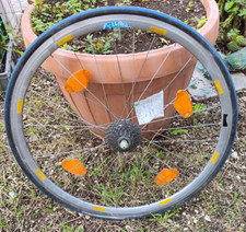 RUOTA COPERTONCINO POSTERIORE “N T H BIANCHI” MOZZO SHIMANO 105 FORI 32 RUOTA CORSA