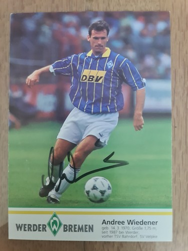 Andre wiedener autografo - wiedener,