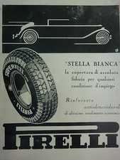 # ADVERTISING PUBBLICITA' PIRELLI SUPERFLEX STELLA BIANCA - 1933 