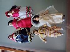 29 BAMBOLE DA COLLEZIONE IN PORCELLANA BAMBOLE DEL MONDO FABBRI