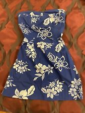 Vestito Blu Fiori Bianchi Tg