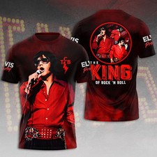 T-shirt Elvis Presley 3D maglietta unisex 3D, regalo per i fan